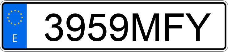 Numer rejestracyjny 3959MFY posiada BMW SERIE 2