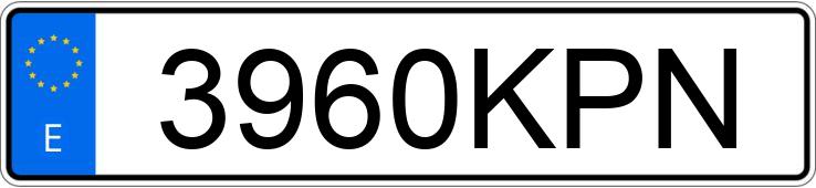 Numer rejestracyjny 3960KPN posiada BMW SERIE 3