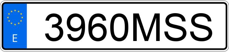 Numer rejestracyjny 3960MSS posiada KIA SPORTAGE