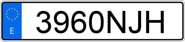 Numer rejestracyjny 3960NJH posiada SKODA FABIA