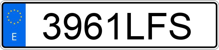 Numer rejestracyjny 3961LFS posiada BMW SERIE 3