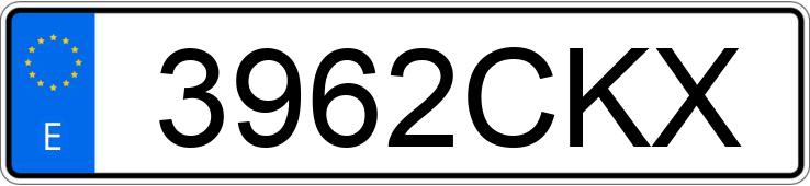 Numer rejestracyjny 3962CKX posiada PEUGEOT 307