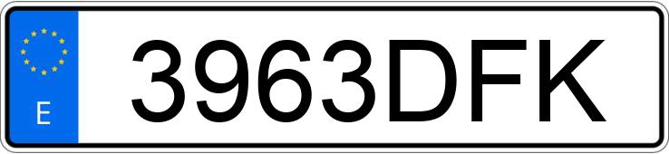 Numer rejestracyjny 3963DFK posiada CITROEN C4
