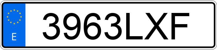 Numer rejestracyjny 3963LXF posiada BMW X5