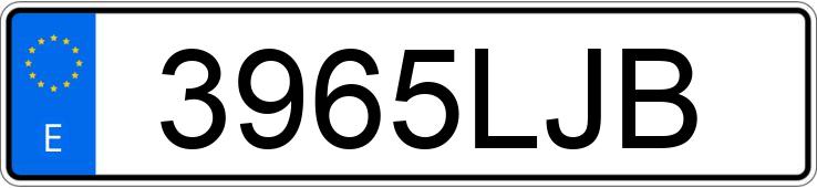 Numer rejestracyjny 3965LJB posiada DACIA DUSTER