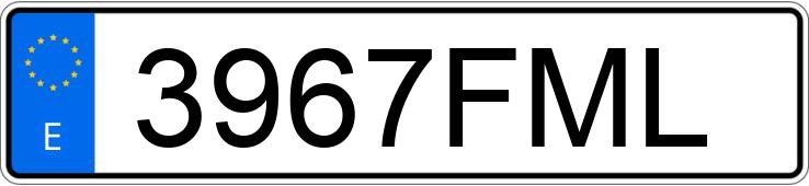 Numer rejestracyjny 3967FML posiada BMW SERIE 5