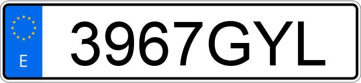 Numer rejestracyjny 3967GYL posiada BMW SERIE 1