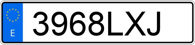 Numer rejestracyjny 3968LXJ posiada PORSCHE PANAMERA