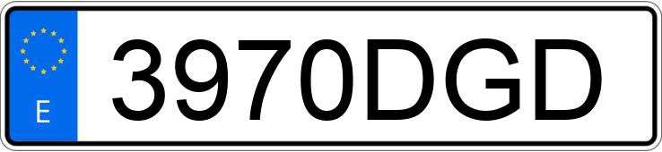 Numer rejestracyjny 3970DGD posiada VOLVO S60