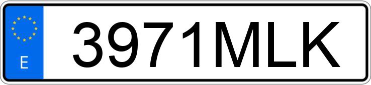 Numer rejestracyjny 3971MLK posiada MERCEDES C (204)