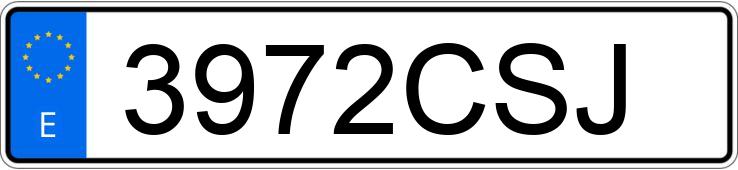 Numer rejestracyjny 3972CSJ posiada CITROEN JUMPER