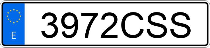 Numer rejestracyjny 3972CSS posiada IVECO DAILY