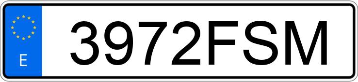 Numer rejestracyjny 3972FSM posiada SEAT LEON