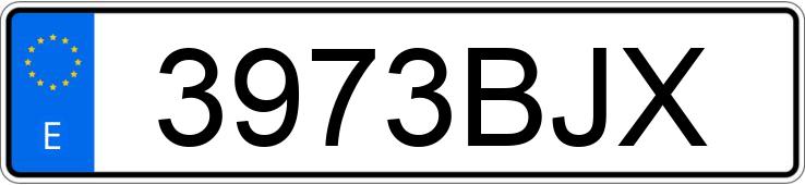 Numer rejestracyjny 3973BJX posiada SEAT IBIZA