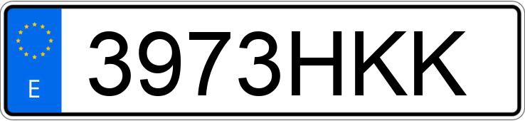 Numer rejestracyjny 3973HKK posiada HONDA CBF 125