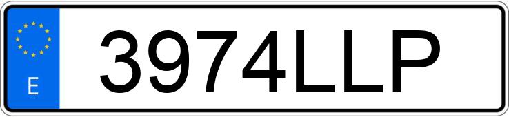 Numer rejestracyjny 3974LLP posiada DACIA DUSTER