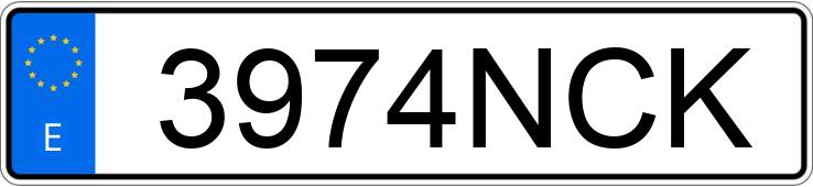 Numer rejestracyjny 3974NCK posiada BMW SERIE 4