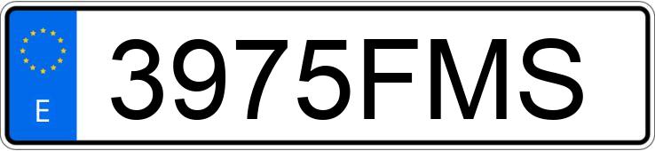 Numer rejestracyjny 3975FMS posiada MERCEDES SLK (170-171)
