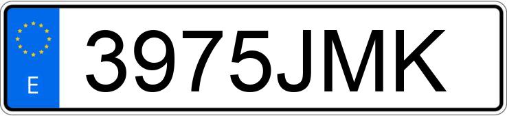 Numer rejestracyjny 3975JMK posiada MERCEDES VITO