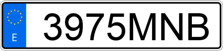 Numer rejestracyjny 3975MNB posiada HONDA CBF 125