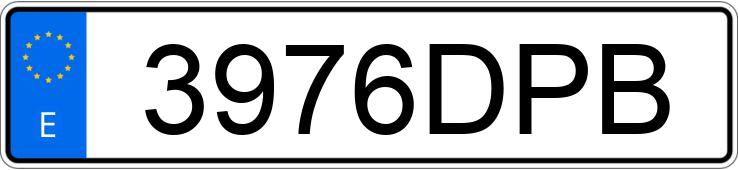 Numer rejestracyjny 3976DPB posiada BMW X3