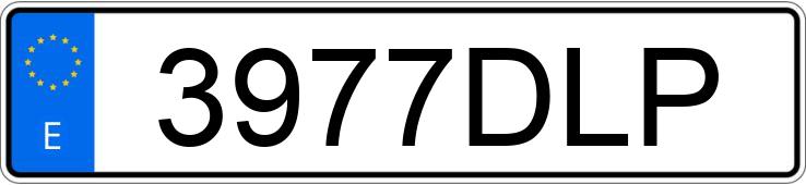 Numer rejestracyjny 3977DLP posiada HONDA CBF 600