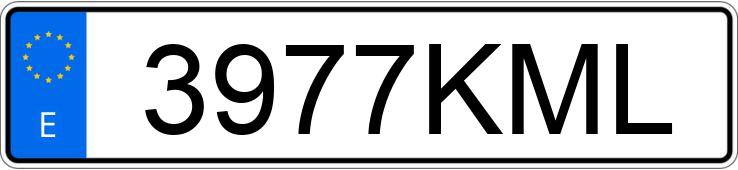 Numer rejestracyjny 3977KML posiada DS DS3