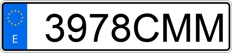 Numer rejestracyjny 3978CMM posiada BMW SERIE 3