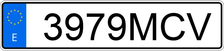 Numer rejestracyjny 3979MCV posiada AUDI A3 SPORTBACK