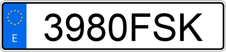 Numer rejestracyjny 3980FSK posiada SEAT ALTEA