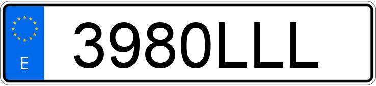 Numer rejestracyjny 3980LLL posiada MERCEDES CLS (257)