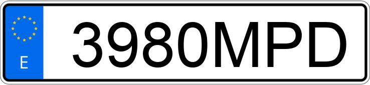 Numer rejestracyjny 3980MPD posiada KIA EV6