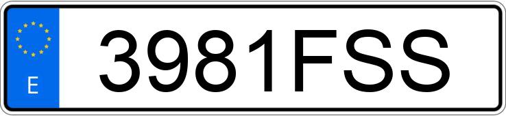 Numer rejestracyjny 3981FSS posiada YAMAHA YZF R6