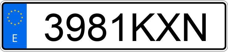 Numer rejestracyjny 3981KXN posiada RENAULT TRAFIC Numer rejestracyjny 3981KXN posiada RENAULT TRAFIC