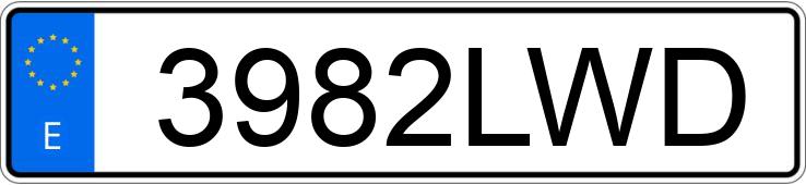 Numer rejestracyjny 3982LWD posiada FIAT PANDA Numer rejestracyjny 3982LWD posiada FIAT PANDA