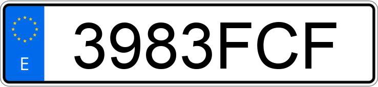 Numer rejestracyjny 3983FCF posiada FORD FOCUS