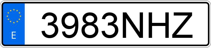 Numer rejestracyjny 3983NHZ posiada FORD PUMA