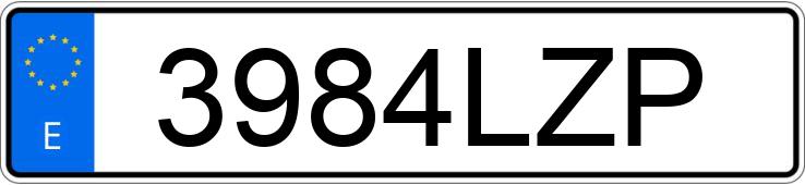 Numer rejestracyjny 3984LZP posiada AUDI A4