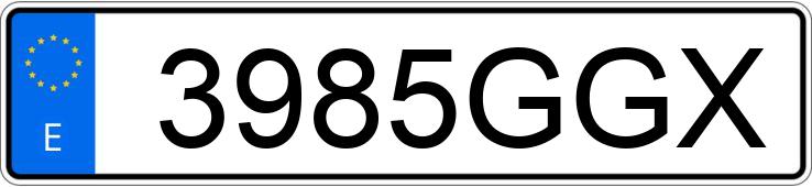 Numer rejestracyjny 3985GGX posiada VOLKSWAGEN GOLF Numer rejestracyjny 3985GGX posiada VOLKSWAGEN GOLF