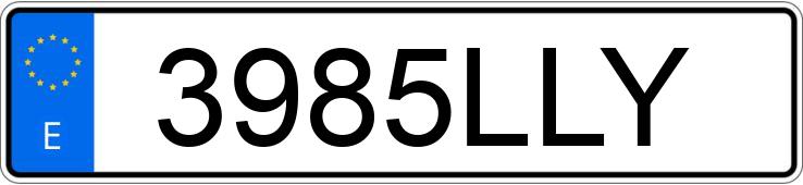 Numer rejestracyjny 3985LLY posiada SKODA FABIA