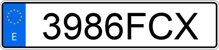 Numer rejestracyjny 3986FCX posiada RENAULT CLIO