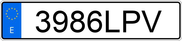 Numer rejestracyjny 3986LPV posiada AUDI A3 SPORTBACK