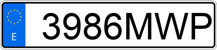 Numer rejestracyjny 3986MWP posiada AUDI Q2