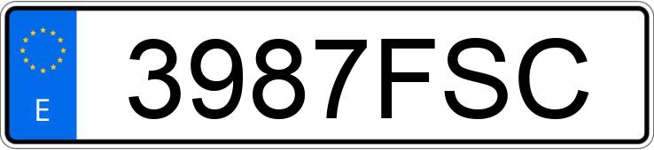 Numer rejestracyjny 3987FSC posiada RENAULT CLIO