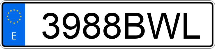 Numer rejestracyjny 3988BWL posiada IVECO DAILY