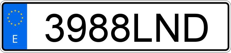 Numer rejestracyjny 3988LND posiada CITROEN SPACETOURER