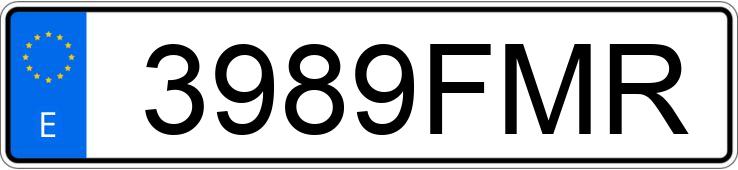 Numer rejestracyjny 3989FMR posiada MERCEDES C (203)