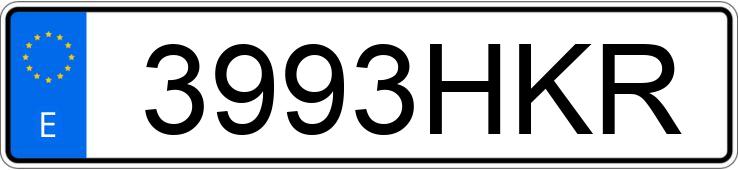 Numer rejestracyjny 3993HKR posiada VOLKSWAGEN POLO