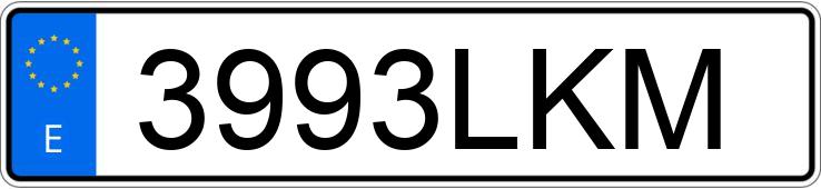 Numer rejestracyjny 3993LKM posiada SEAT ATECA