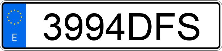 Numer rejestracyjny 3994DFS posiada VOLKSWAGEN TOUAREG